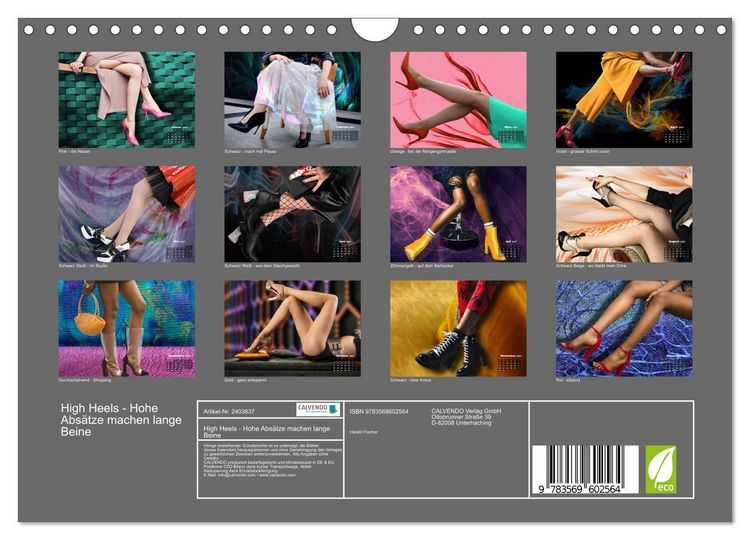 Produktbild: High Heels - Hohe Abs&auml;tze machen lange Beine (Wandkalender 2027 DIN A4 quer), CALVENDO Monatskalender