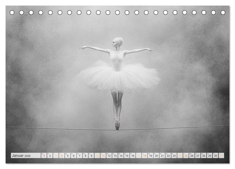 Produktbild: Im Pas de Deux mit der Stille (Tischkalender 2026 DIN A5 quer), CALVENDO Monatskalender