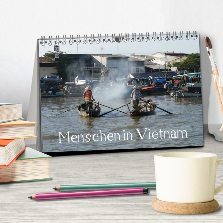 Produktbild: Menschen in Vietnam (Tischkalender 2026 DIN A5 quer), CALVENDO Monatskalender