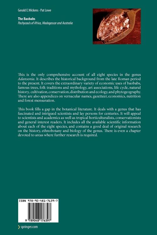 Produktbild: The Baobabs: Pachycauls of Africa, Madagascar and Australia