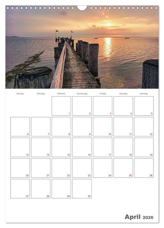 Produktbild: F&ouml;hr &hellip; verliebt in die Insel (Wandkalender 2026 DIN A3 hoch), CALVENDO Monatskalender