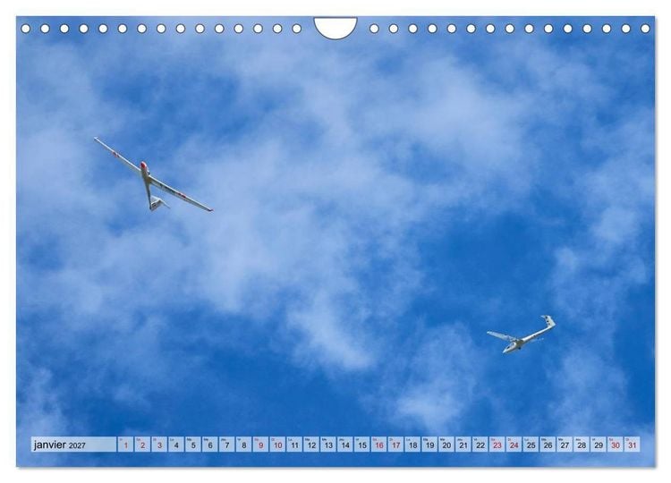 Produktbild: Voler en silence - la passion du vol &agrave; voile (Calendrier mural 2027 DIN A4 vertical), CALVENDO calendrier mensuel