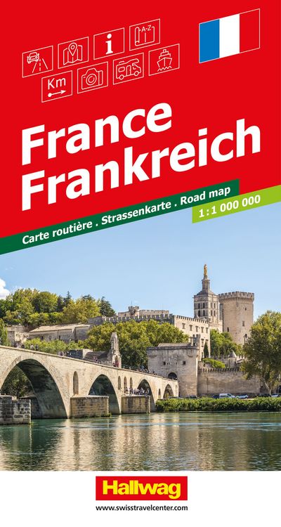 Produktbild: Hallwag Strassenkarte Frankreich 1:1 Mio.