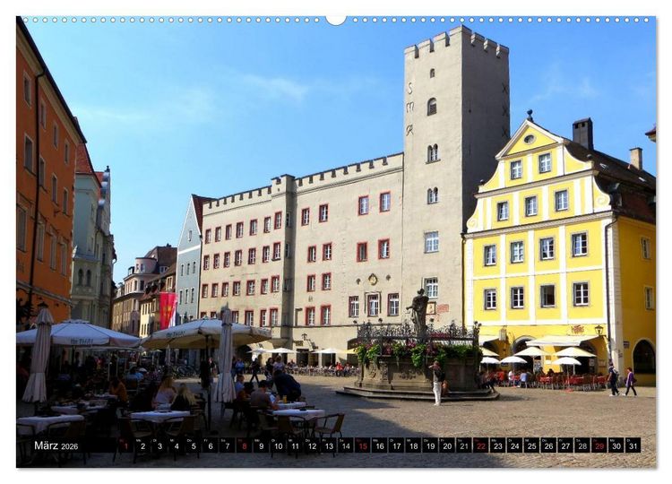 Produktbild: Regensburg erleben (Wandkalender 2026 DIN A2 quer), CALVENDO Monatskalender