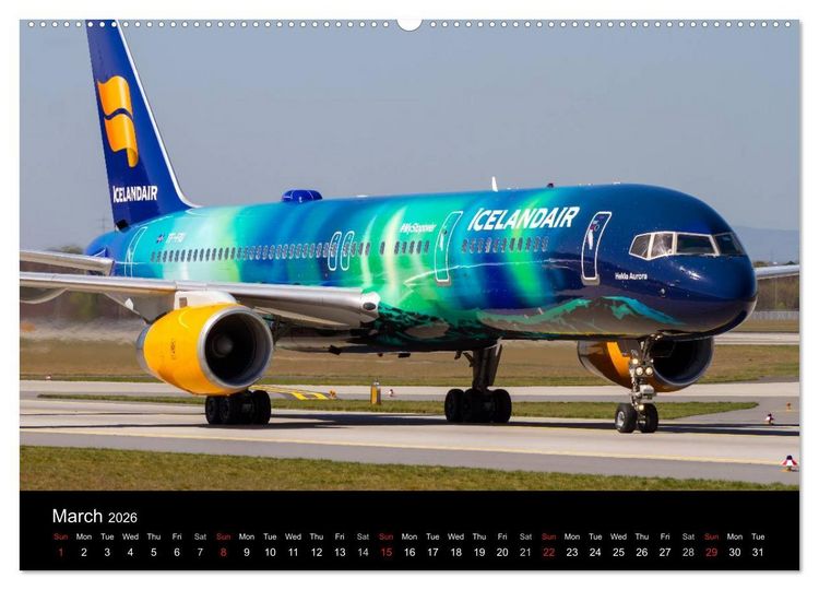 Produktbild: World of Planes (High Quality Premium Wall Calendar 2026 DIN A2 landscape),CALVENDO 12 Month Wall Calendar