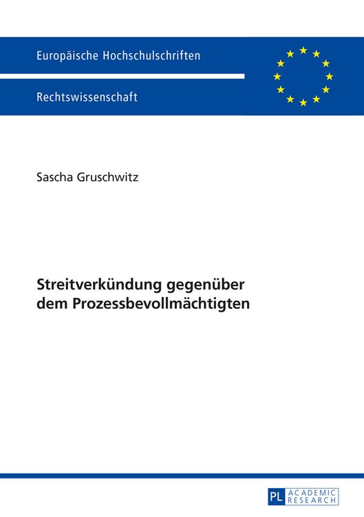 Produktbild: Streitverkuendung gegenueber dem Prozessbevollmaechtigten