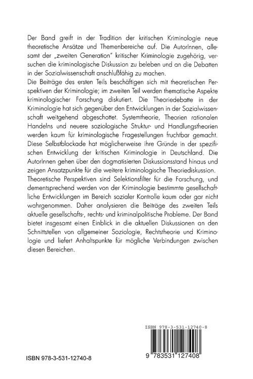 Produktbild: Kritische Kriminologie in der Diskussion