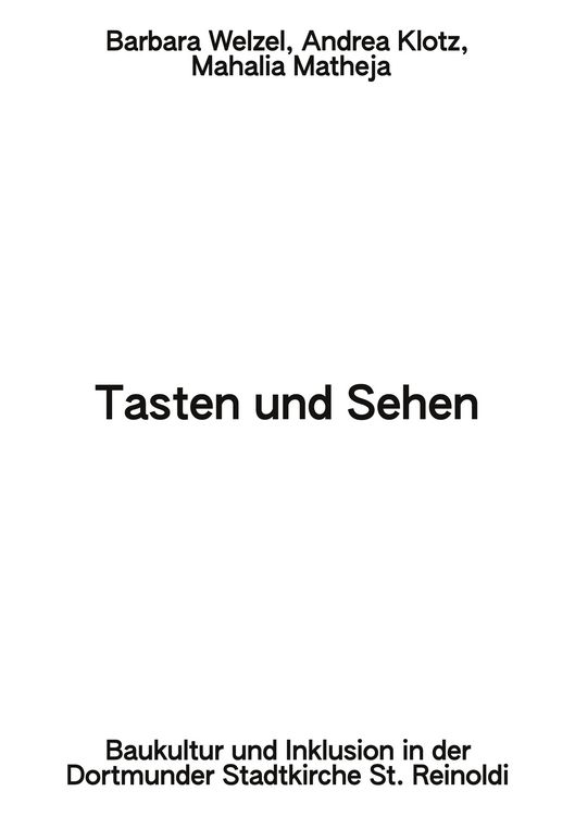 Produktbild: Tasten und Sehen