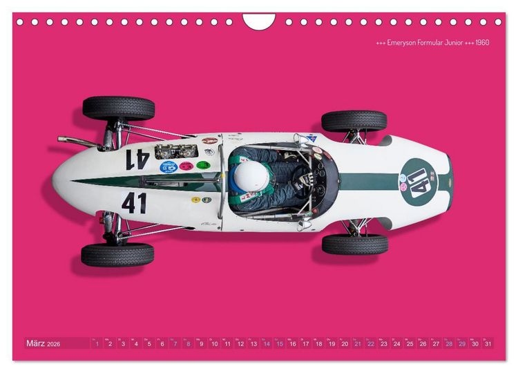 Produktbild: Legenden des Rennsports - Formel Junior 1955-1965 (Wandkalender 2026 DIN A4 quer), CALVENDO Monatskalender