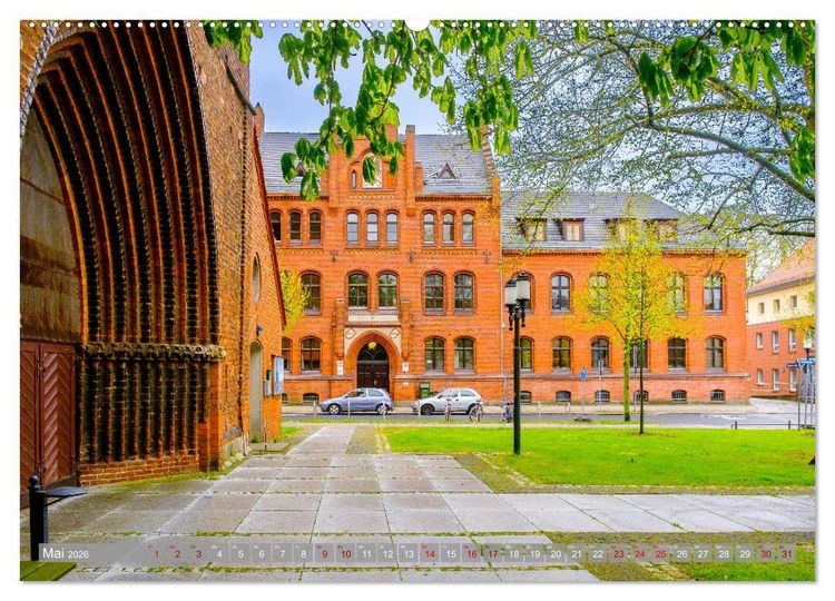 Produktbild: Ein Blick auf die Hansestadt Greifswald (Wandkalender 2026 DIN A2 quer), CALVENDO Monatskalender