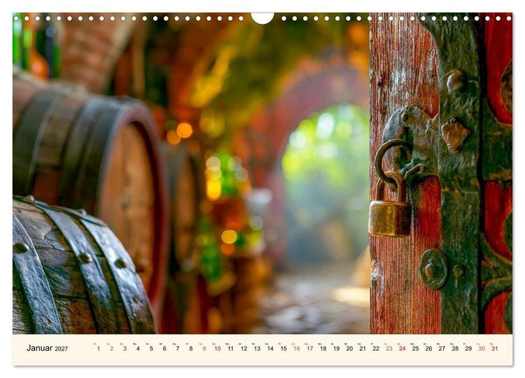 Produktbild: Wein - Tradition &middot; Kellerkunst &middot; Herkunft (Wandkalender 2027 DIN A3 quer), CALVENDO Monatskalender