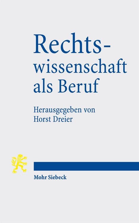 Produktbild: Rechtswissenschaft als Beruf