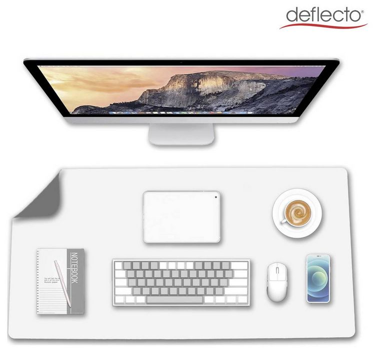 Produktbild: Deflecto DM12060GW Schreibunterlage Grau, Wei&szlig; (B x H) 1200mm x 600mm