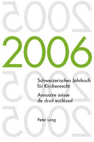 Produktbild: Schweizerisches Jahrbuch f&uuml;r Kirchenrecht. Band 11 (2006). A