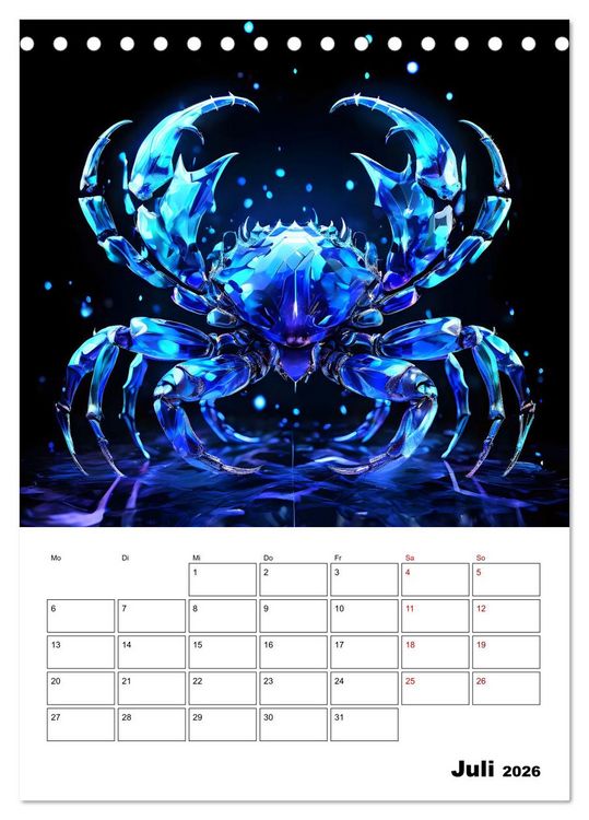 Produktbild: Die Konstellationen der Sterne (Tischkalender 2026 DIN A5 hoch), CALVENDO Monatskalender