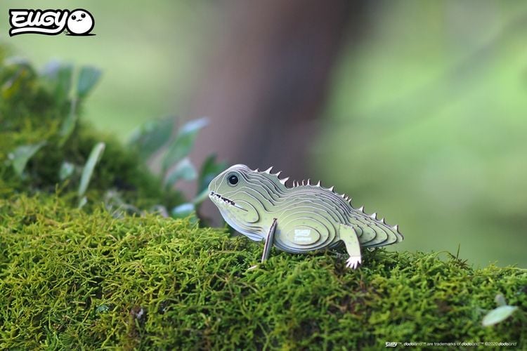 Produktbild: EUGY - 3D Bastelset Br&uuml;ckenechse