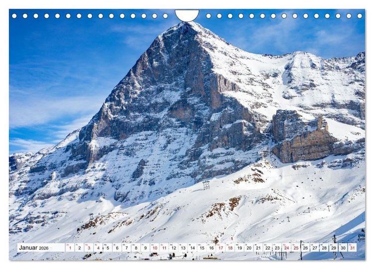 Produktbild: Matterhorn - Eiger, M&ouml;nch und Jungfrau: Rund um die zeitlosen Gipfel (Wandkalender 2026 DIN A4 quer), CALVENDO Monatskalender