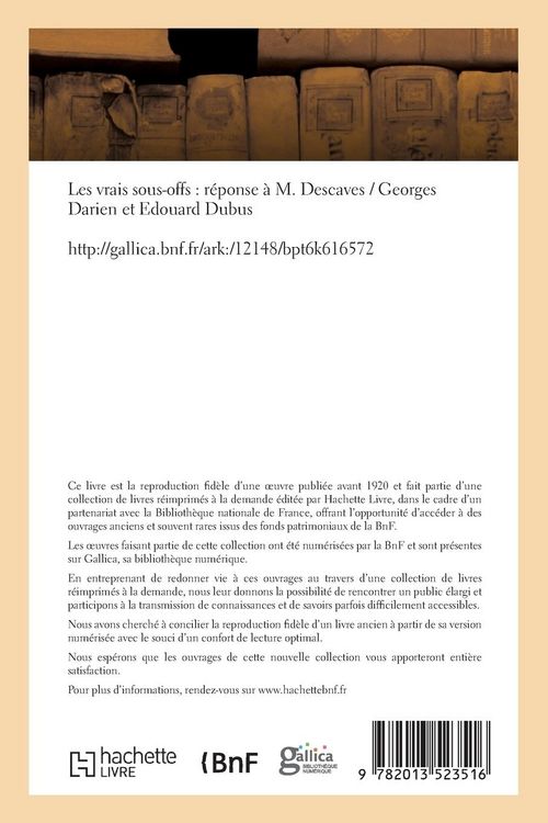 Produktbild: Les vrais sous-offs