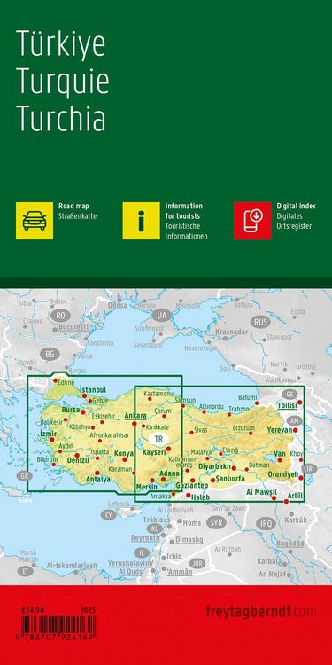 Produktbild: Freytag & berndt Stra&szlig;enkarte T&uuml;rkei 1:800.000