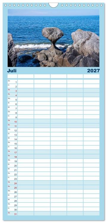 Produktbild: Familienplaner 2027 - Norwegen - Wilde Sch&ouml;nheit mit 5 Spalten (Wandkalender, 21 x 45 cm) CALVENDO