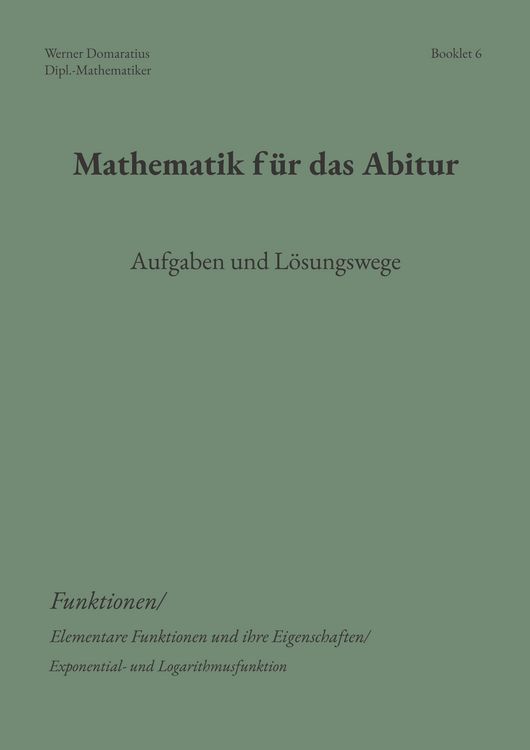 Produktbild: Mathematik f&uuml;r das Abitur