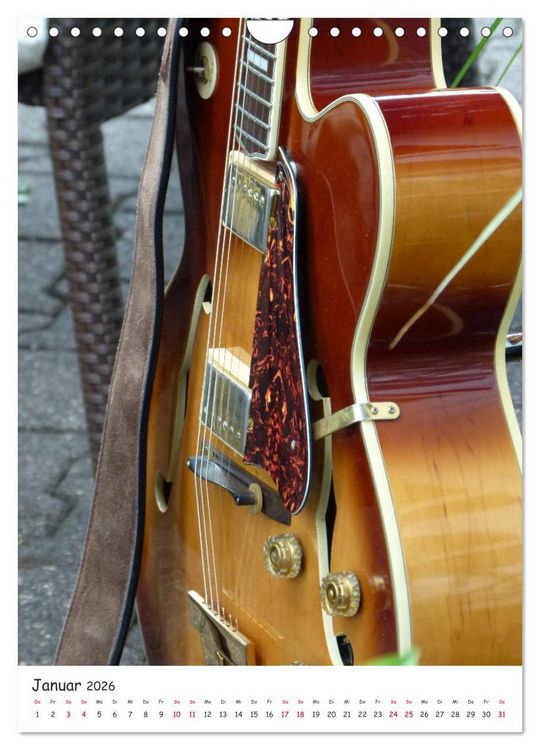 Produktbild: Gitarren Show-Up (Wandkalender 2026 DIN A4 hoch), CALVENDO Monatskalender