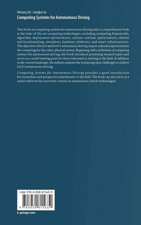 Produktbild: Computing Systems for Autonomous Driving