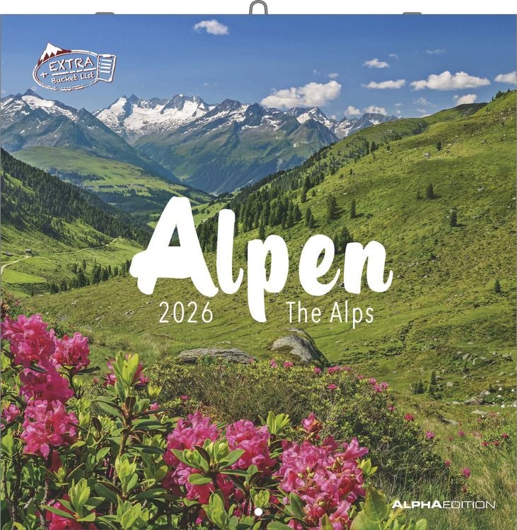 Bild vom Artikel Alpha Edition - Alpen 2026 Broschürenkalender, 30x30cm, Wandkalender mit Platz für Notizen und Termine, Aufnahmen der Alpen, Monatsübersicht und Ferie vom Autor Alpha Edition