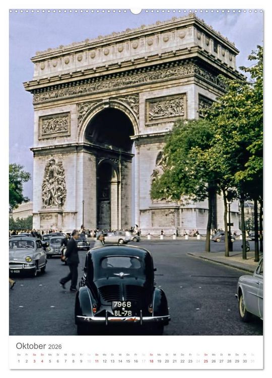 Produktbild: Paris, damals ... (Wandkalender 2026 DIN A2 hoch), CALVENDO Monatskalender