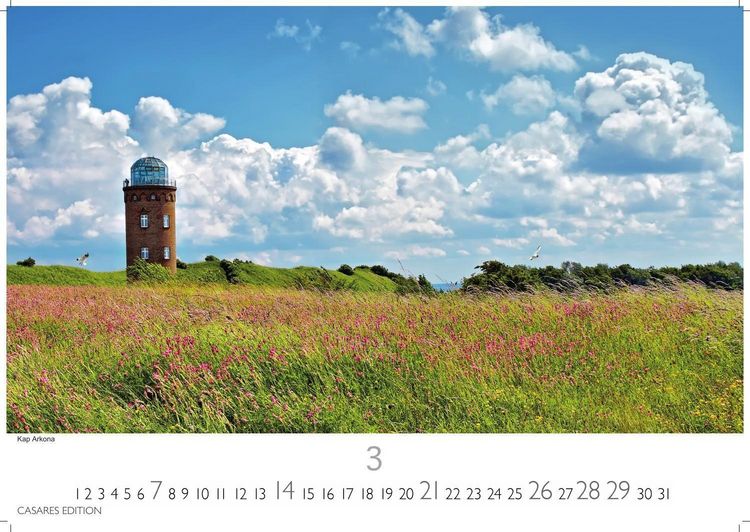Produktbild: R&uuml;gen Kalender 2027 &ndash; Wandkalender | Fotokalender Deutschland 24x35cm |mit stimmungsvollen Bildern von Kreidefelsen, Str&auml;nden, Ostseeb&auml;dern und Naturparadiesen