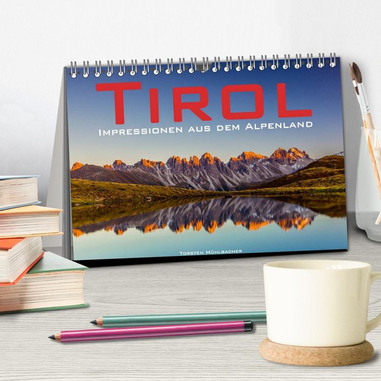 Produktbild: Tirol &ndash; Impressionen aus dem Alpenland (Tischkalender 2026 DIN A5 quer), CALVENDO Monatskalender