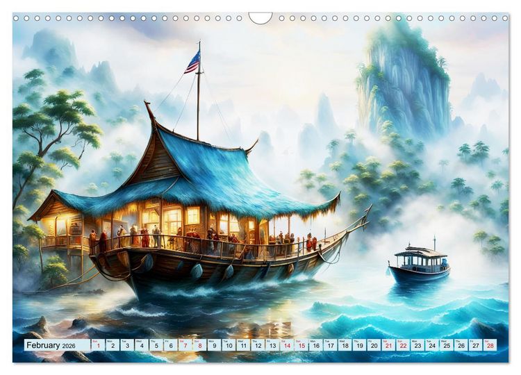Produktbild: Archipelago's Exotic paradise trip (Wall Calendar 2026 DIN A3 landscape), CALVENDO 12 Month Wall Calendar