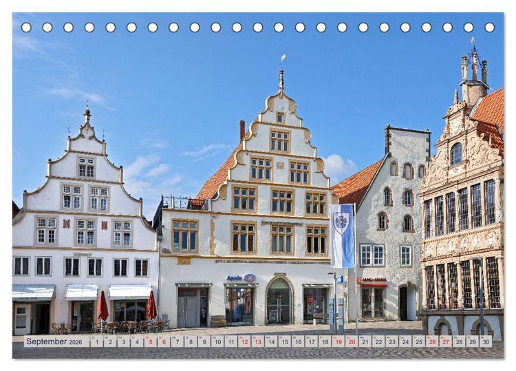 Produktbild: LEMGO - Weserrenaissance und Fachwerkromantik (Tischkalender 2026 DIN A5 quer), CALVENDO Monatskalender