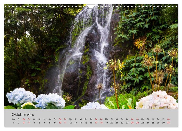 Produktbild: Azoren - S&atilde;o Miguel (Wandkalender 2026 DIN A3 quer), CALVENDO Monatskalender