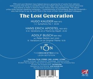 Produktbild: The Lost Generation: Apostel - Kauder - Busch