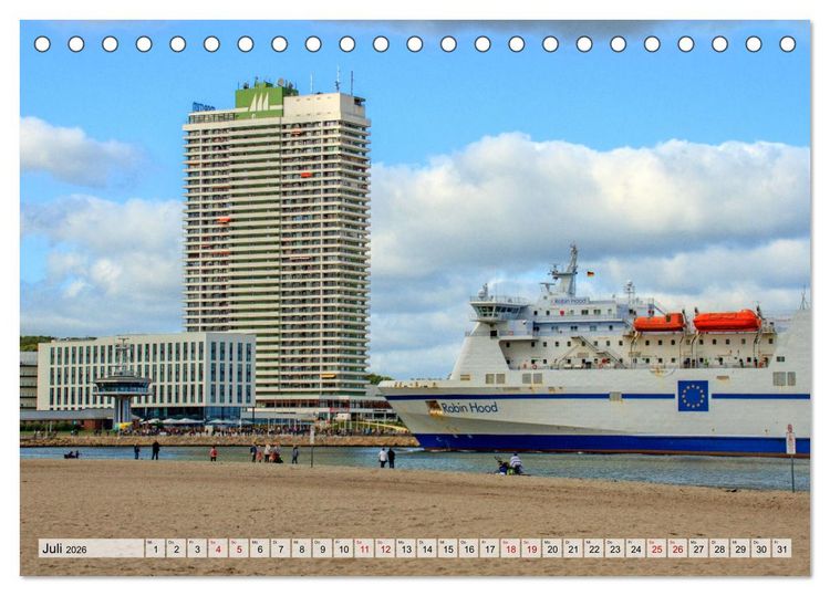 Produktbild: Halbinsel Priwall bei Travem&uuml;nde &ndash; Impressionen von der Ostseek&uuml;ste (Tischkalender 2026 DIN A5 quer), CALVENDO Monatskalender