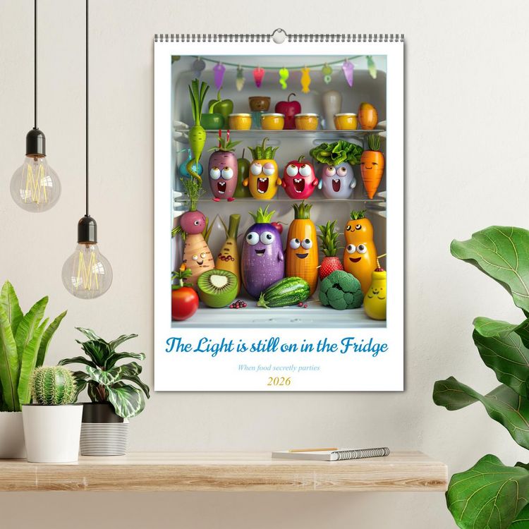 Produktbild: The Light ist still on in the Fridge (Wall Calendar 2026 DIN A2 portrait), CALVENDO 12 Month Wall Calendar