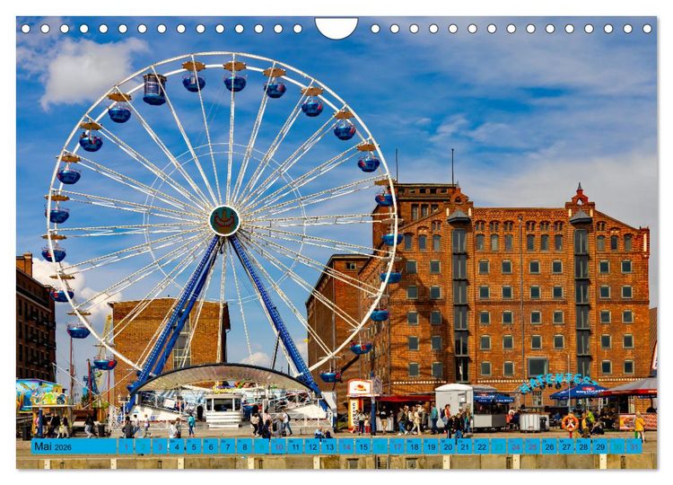 Produktbild: Hansestadt Wismar - Sehnsuchtsort (Wandkalender 2026 DIN A4 quer), CALVENDO Monatskalender