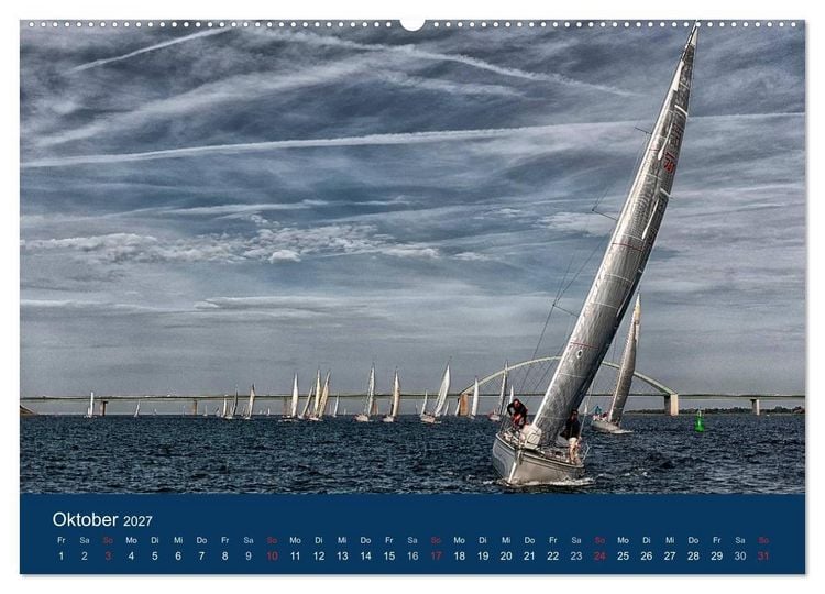 Produktbild: Segelregatta (Wandkalender 2027 DIN A2 quer), CALVENDO Monatskalender