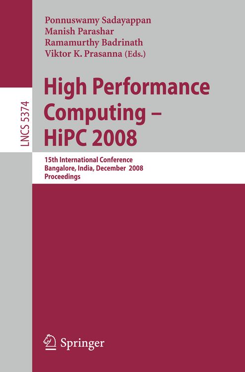 Produktbild: High Performance Computing - HiPC 2008