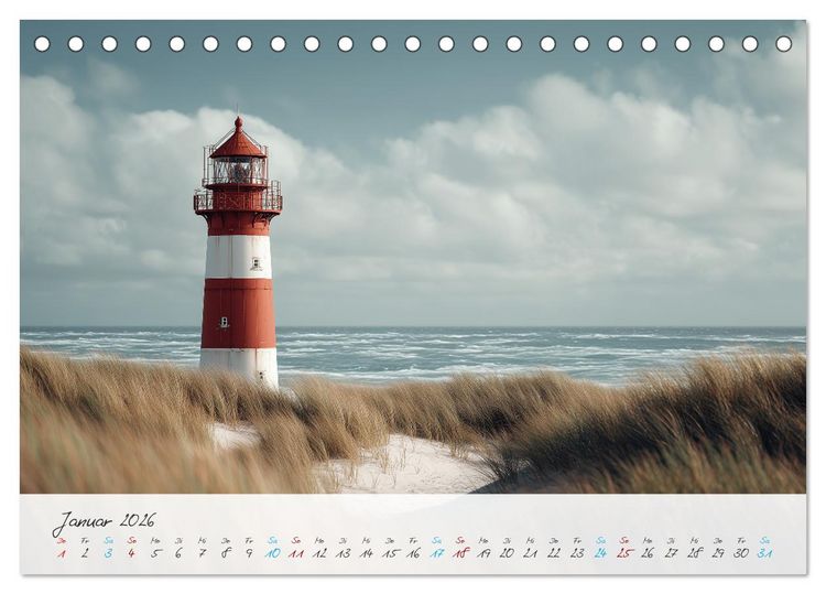 Produktbild: W&auml;chter der K&uuml;ste (Tischkalender 2026 DIN A5 quer), CALVENDO Monatskalender
