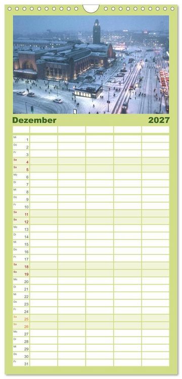 Produktbild: Familienplaner 2027 - Helsinki - Eine wundersch&ouml;ne Reise in die finnische Hauptstadt. mit 5 Spalten (Wandkalender, 21 x 45 cm) CALVENDO