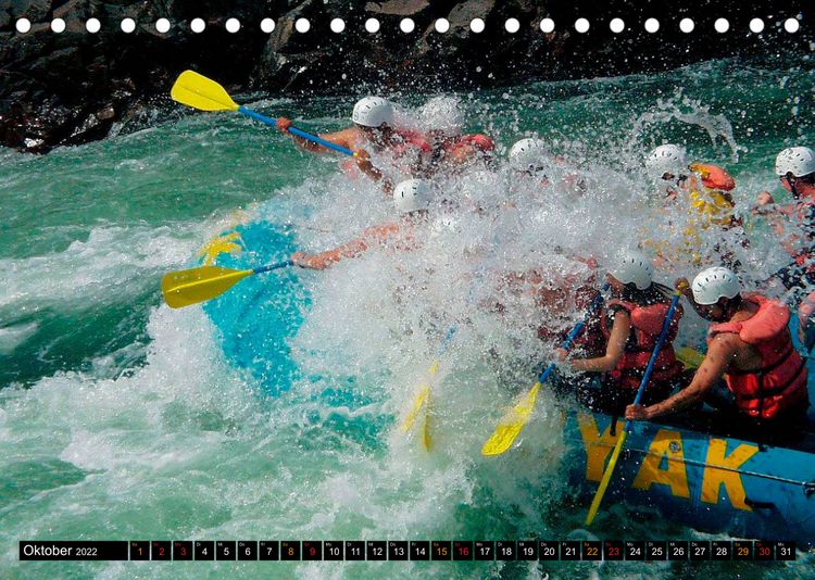 Produktbild: Abenteuer pur - Rafting (Tischkalender 2022 DIN A5 quer)