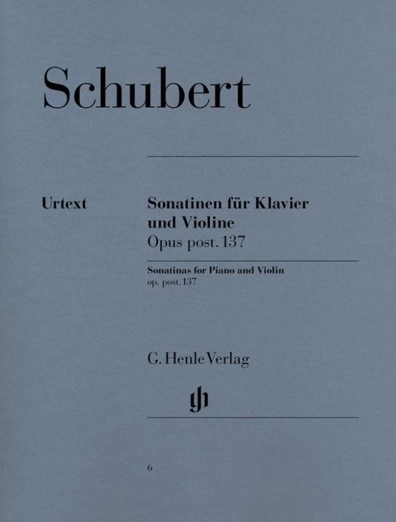Bild vom Artikel Franz Schubert - Violinsonatinen op. post. 137 vom Autor Franz Schubert