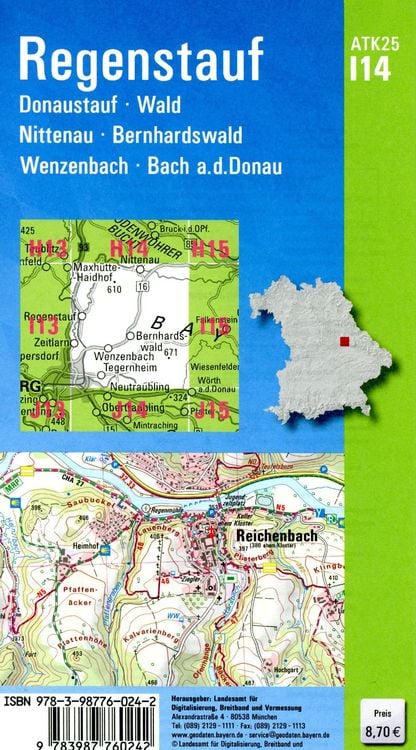 Produktbild: ATK25-I14 Regenstauf (Amtliche Topographische Karte 1:25000)