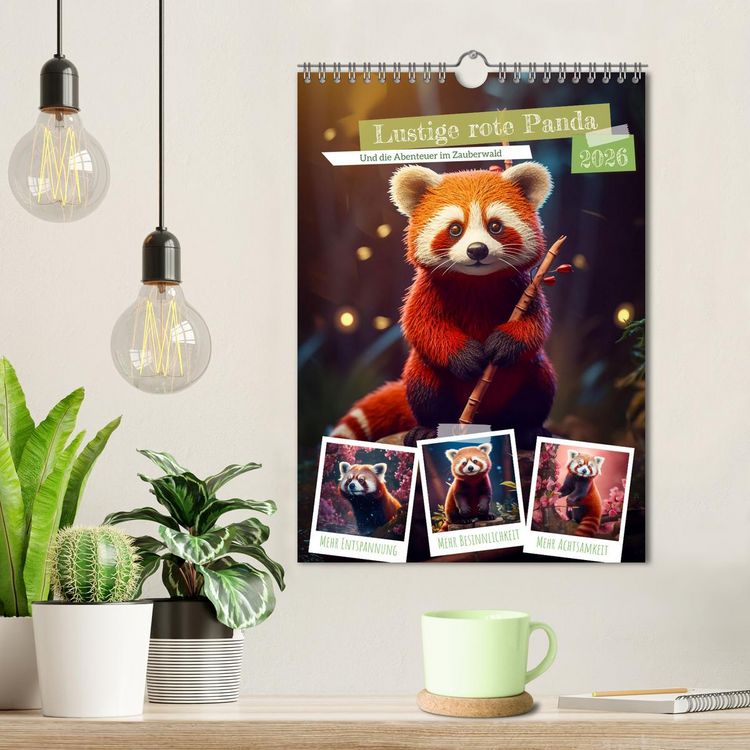 Produktbild: Lustige rote Panda (Wandkalender 2026 DIN A4 hoch), CALVENDO Monatskalender