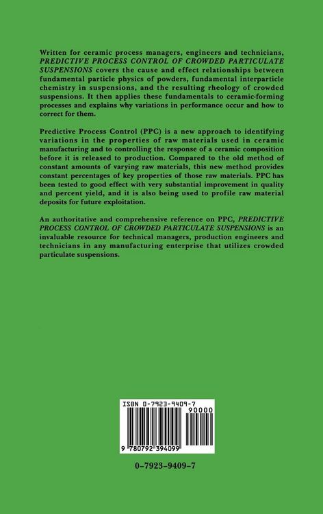 Produktbild: Predictive Process Control of Crowded Particulate Suspensions