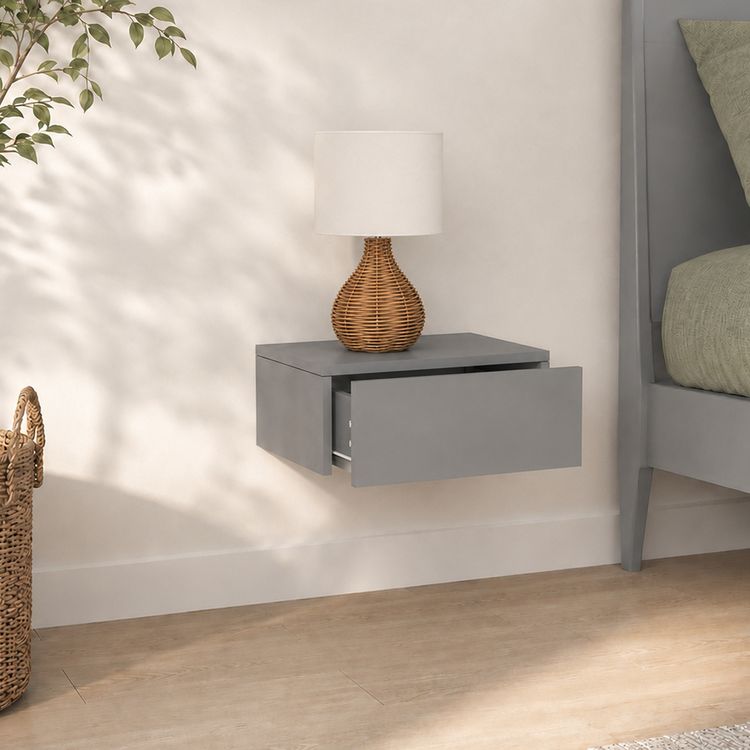 Produktbild: Holz Wandschublade Wand H&auml;nge Nachttisch Usal M45