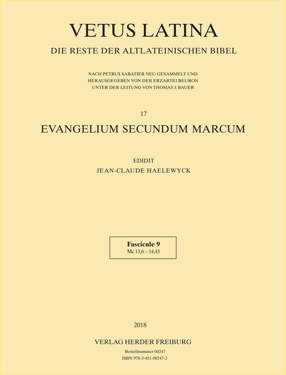Produktbild: Vetus Latina. Die Reste der altlateinischen Bibel. Nach Petrus Sabatier / Sapientia Salomonis, Sirach (Ecclesiasticus) / Sirach (Ecclesiasticus)