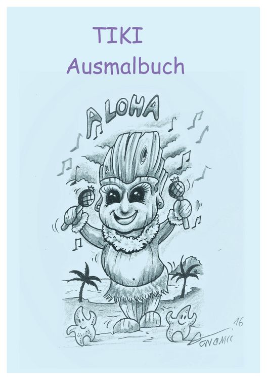 Produktbild: Tiki Ausmalbuch